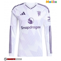 Moške Nogometnih dresov Manchester United Gostujoči 2025-26 Dolgi rokavi